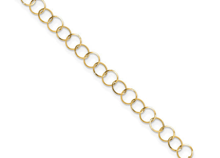 14k Yellow Gold Chain Bracelets Style SF1670 - Classique Jewelry Inc.
