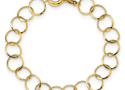 14k Yellow Gold Chain Bracelets Style SF1670 - Classique Jewelry Inc.