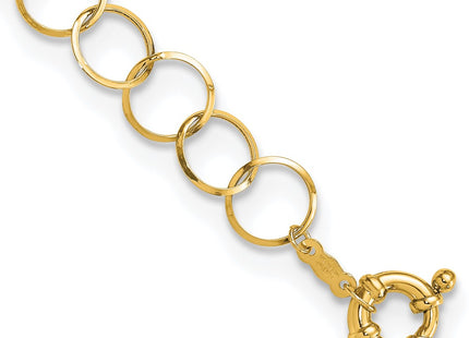 14k Yellow Gold Chain Bracelets Style SF1670 - Classique Jewelry Inc.