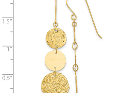 14k Yellow Gold Earrings Style SF1690 - Classique Jewelry Inc.