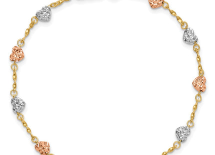 14k Tri-Color Bracelets Style SF1832 - Classique Jewelry Inc.
