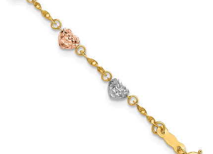 14k Tri-Color Bracelets Style SF1832 - Classique Jewelry Inc.