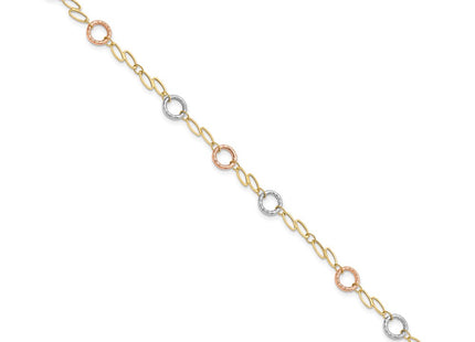 14k Tri-Color Bracelets Style SF1840 - Classique Jewelry Inc.