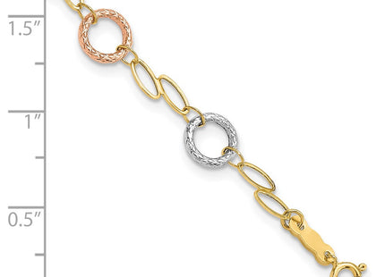 14k Tri-Color Bracelets Style SF1840 - Classique Jewelry Inc.