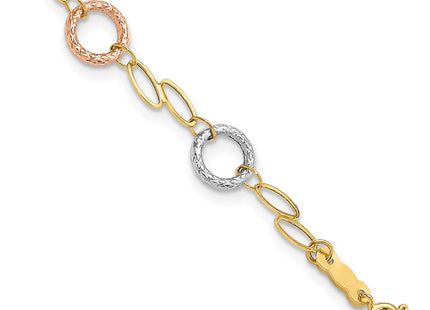 14k Tri-Color Bracelets Style SF1840 - Classique Jewelry Inc.