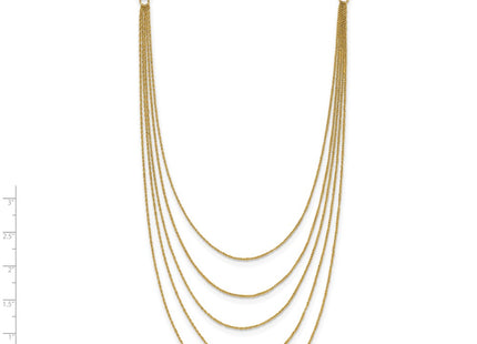 14k Yellow Gold Chain Necklaces Style SF1862 - Classique Jewelry Inc.