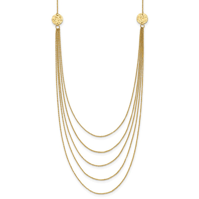 14k Yellow Gold Chain Necklaces Style SF1862 - Classique Jewelry Inc.