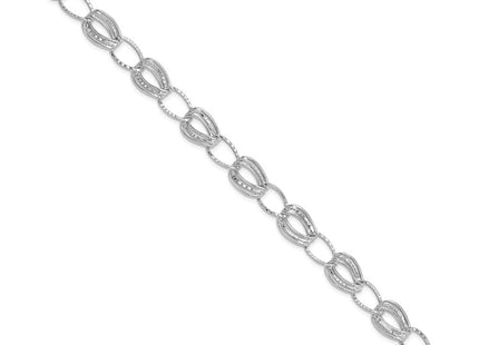 14k White Gold Bracelets Style SF1927 - Classique Jewelry Inc.