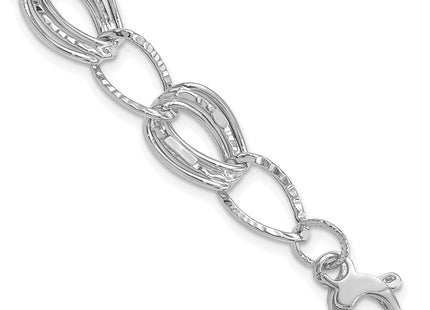 14k White Gold Bracelets Style SF1927 - Classique Jewelry Inc.