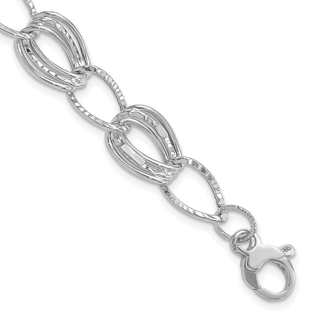 14k White Gold Bracelets Style SF1927 - Classique Jewelry Inc.