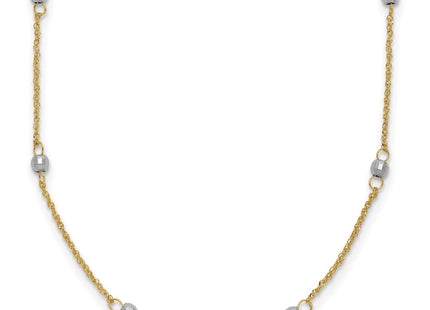 14k Two-tone Chain Necklaces Style SF2002 - Classique Jewelry Inc.