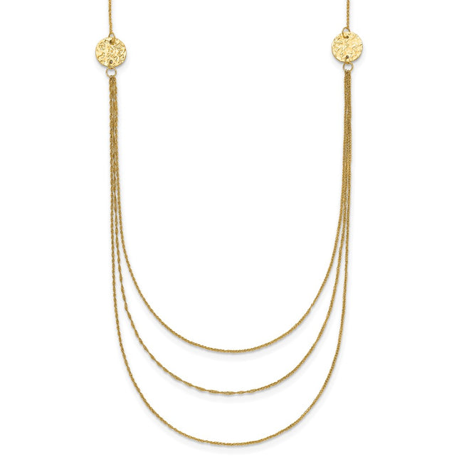 14k Yellow Gold Chain Necklaces Style SF2013 - Classique Jewelry Inc.