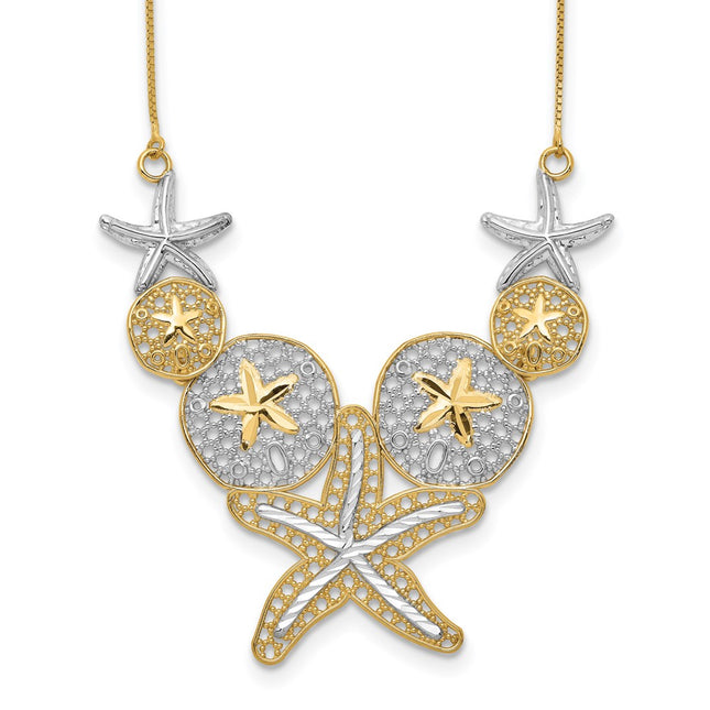 14k Yellow & Rhodium Jewelry Style SF2075 - Classique Jewelry Inc.