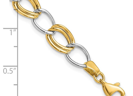 14k Two-tone Bracelets Style SF2140 - Classique Jewelry Inc.