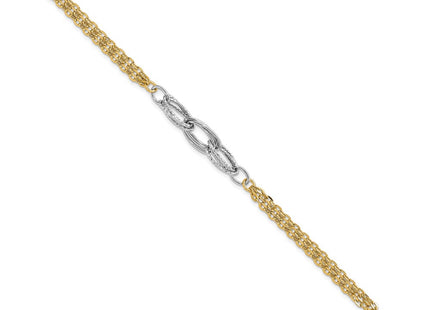 14k Two-tone Bracelets Style SF2150 - Classique Jewelry Inc.