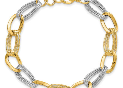 14k Two-tone Bracelets Style SF2179 - Classique Jewelry Inc.