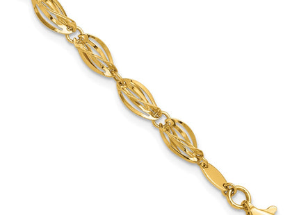 14k Yellow Gold Bracelets Style SF2203 - Classique Jewelry Inc.