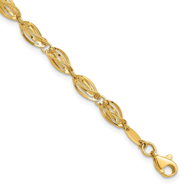 14k Yellow Gold Bracelets Style SF2203 - Classique Jewelry Inc.