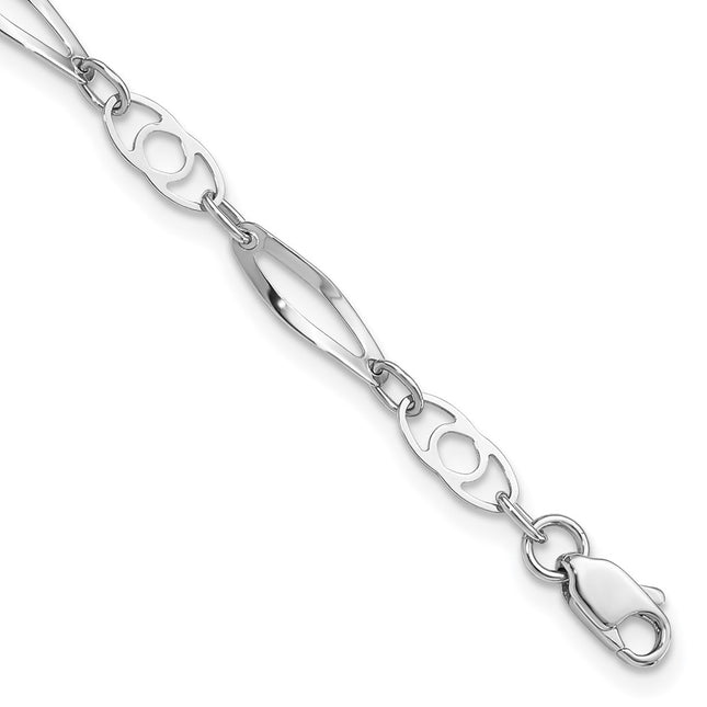 14k White Gold Bracelets Style SF2205 - Classique Jewelry Inc.