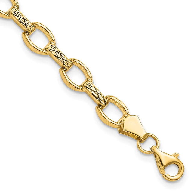 14k Yellow Gold Bracelets Style SF2206 - Classique Jewelry Inc.