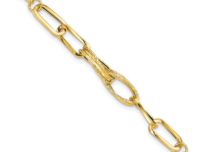 14k Yellow Gold Bracelets Style SF2216 - Classique Jewelry Inc.