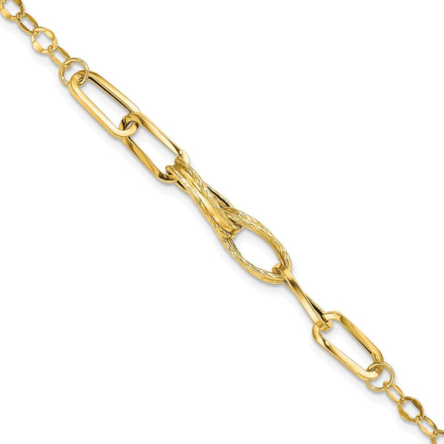 14k Yellow Gold Bracelets Style SF2216 - Classique Jewelry Inc.