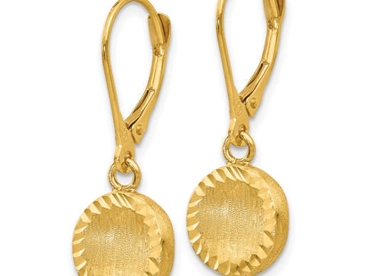 14k Yellow Gold Earrings Style SF2242 - Classique Jewelry Inc.
