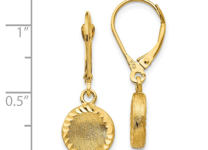 14k Yellow Gold Earrings Style SF2242 - Classique Jewelry Inc.