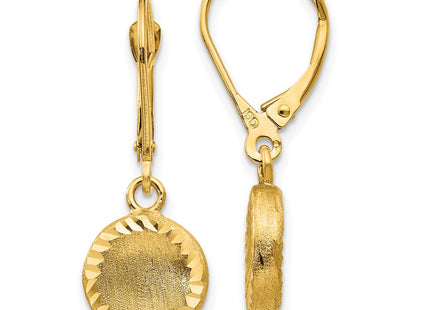 14k Yellow Gold Earrings Style SF2242 - Classique Jewelry Inc.
