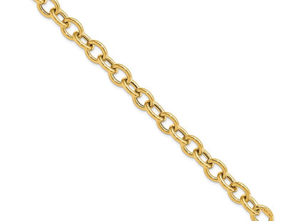 14K gold oval bracelet, alternate view