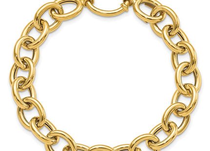 14K gold oval bracelet, further view
