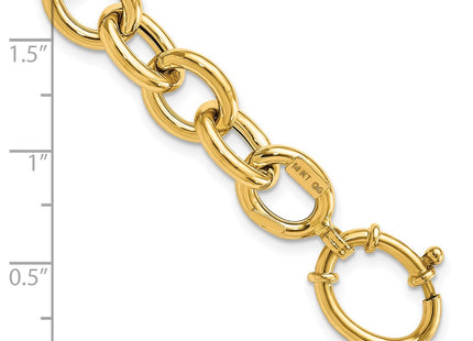 14K gold oval bracelet, another view
