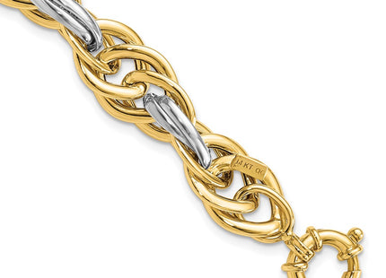 14k Two-tone Bracelets Style SF2351 - Classique Jewelry Inc.