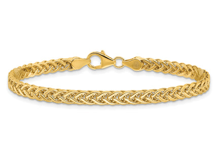14K Polished Fancy Braided Link, 7.5 x 4.3mm