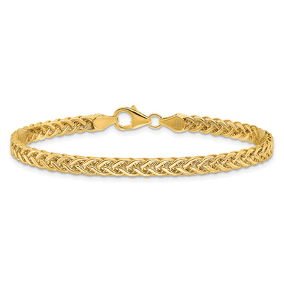 14K Polished Fancy Braided Link, 7.5 x 4.3mm