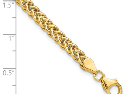 14K Polished Fancy Braided Link, 7.5 x 4.3mm