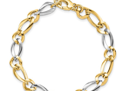 14k Two-tone Bracelets Style SF2421 - Classique Jewelry Inc.
