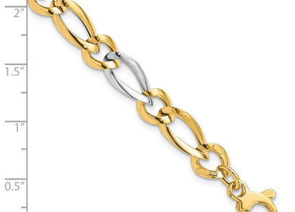 14k Two-tone Bracelets Style SF2421 - Classique Jewelry Inc.