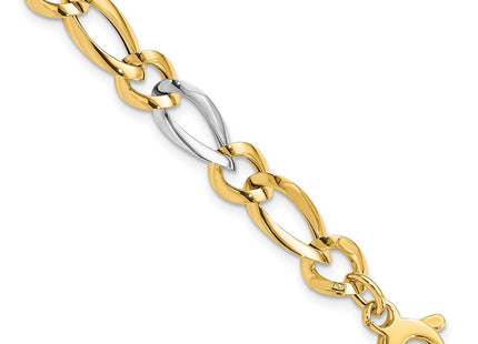 14k Two-tone Bracelets Style SF2421 - Classique Jewelry Inc.
