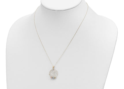14k Tri-Color Pendants Style SF2441 - Classique Jewelry Inc.