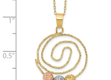 14k Tri-Color Pendants Style SF2441 - Classique Jewelry Inc.