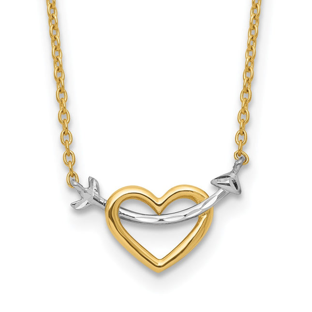 14k Yellow & Rhodium Jewelry Style SF2466 - Classique Jewelry Inc.