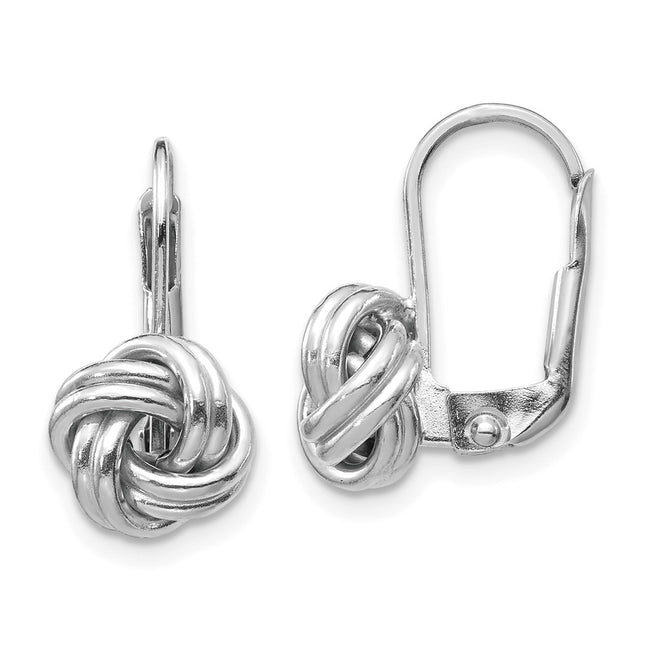 14k White Gold Earrings Style SF2475 - Classique Jewelry Inc.