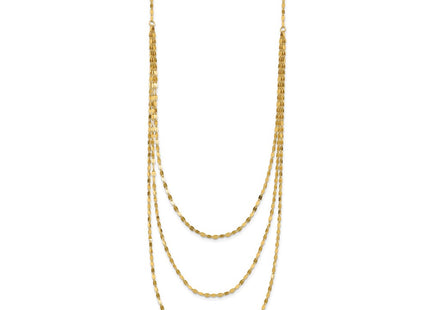 14k Yellow Gold Chain Necklaces Style SF2491 - Classique Jewelry Inc.