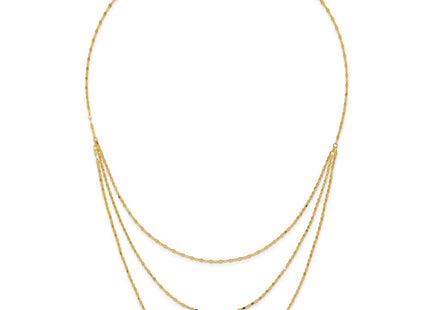 14k Yellow Gold Chain Necklaces Style SF2491 - Classique Jewelry Inc.