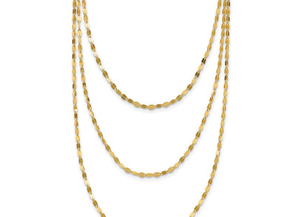 14k Yellow Gold Chain Necklaces Style SF2491 - Classique Jewelry Inc.