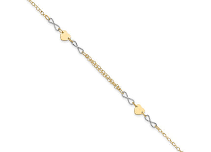 14k Two-tone Bracelets Style SF2494 - Classique Jewelry Inc.