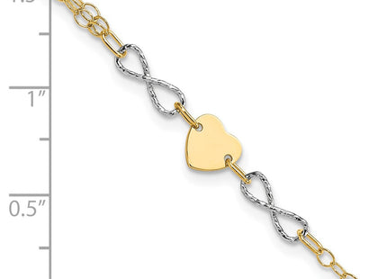 14k Two-tone Bracelets Style SF2494 - Classique Jewelry Inc.