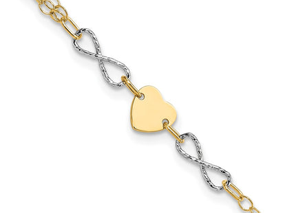 14k Two-tone Bracelets Style SF2494 - Classique Jewelry Inc.