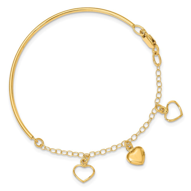 14k Yellow Gold Chain Bracelets Style SF2497 - Classique Jewelry Inc.